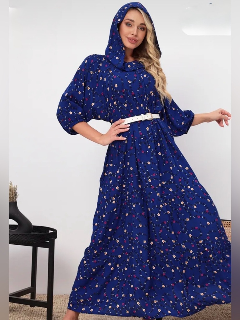 Boho Tiered Floral Maxi Dress - Picture 14 of 16